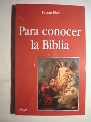 Imagen del vendedor de Para conocer la Biblia a la venta por Librería Antonio Azorín