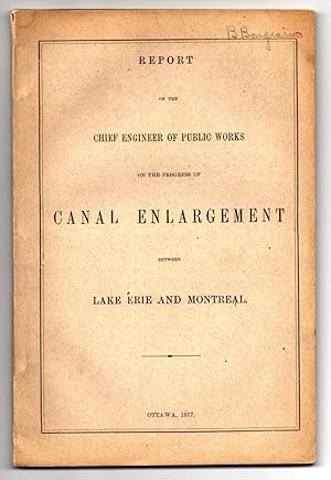 Report of the Chief Engineer of Public Works on the Progress of Canal Enlargement Between Lake Er...