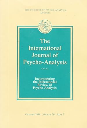 Bild des Verkufers fr The International Journal of Psycho-Analysis. Volume 79. Nr. 5. 1998. zum Verkauf von Fundus-Online GbR Borkert Schwarz Zerfa