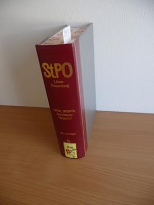 Image du vendeur pour Die Strafprozeordnung und das Gerichtsverfassungsgesetz . - Teil: Band. 8., MRK; IPBPR; Nachtrag; Autorenverzeichnis; Sachregister / Bearb.: Walter Gollwitzer . mis en vente par Gebrauchtbcherlogistik  H.J. Lauterbach