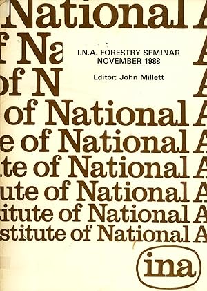 Seller image for I.n.a. Forestry Seminar : Papers Submitted and Presented to an I.n.a. Seminar (Together with Edited Discussion) Held in Port Moresby on 28 and 29 November 1988 (Discussion Paper No. 36) for sale by Masalai Press