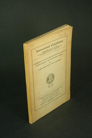 Immagine del venditore per Commission to Study the Organization of Peace. Second Report - the Transitional Period and Papers Presented to the Commission. venduto da Steven Wolfe Books