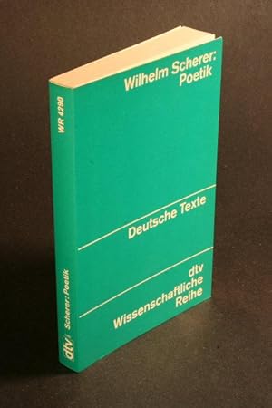 Immagine del venditore per Poetik. Mit einer Einleitung und Materialien zur Rezeptionsanalyse. Hrsg. v. Gunter Reiss venduto da Steven Wolfe Books