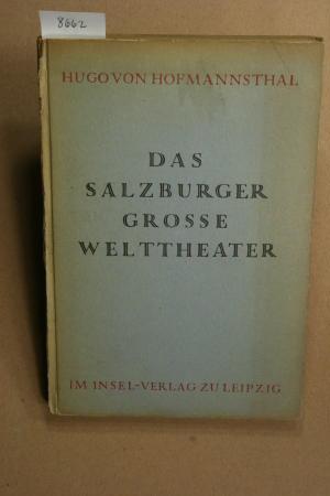 Imagen del vendedor de Das Salzburger grosse Welttheater. a la venta por Steven Wolfe Books