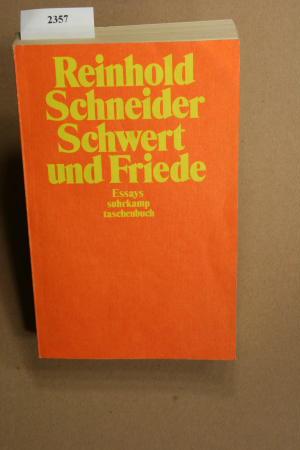 Image du vendeur pour Schwert und Friede. mis en vente par Steven Wolfe Books