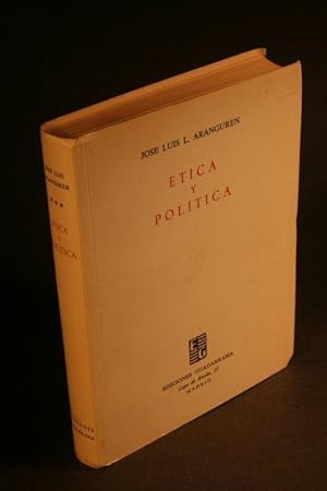 Seller image for Etica y politica. for sale by Steven Wolfe Books