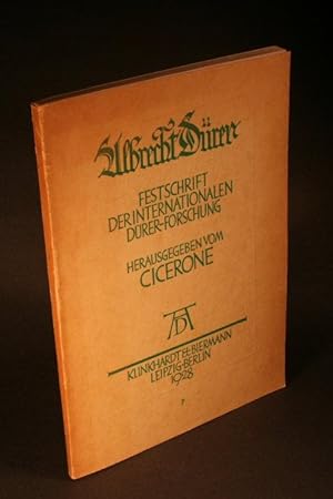 Image du vendeur pour Albrecht Drer: Festschrift der internationalen Drer-Forschung. mis en vente par Steven Wolfe Books
