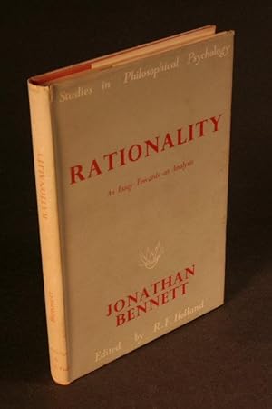 Imagen del vendedor de Rationality: an essay towards an analysis. a la venta por Steven Wolfe Books
