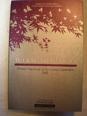 Immagine del venditore per Julio Caro Baroja. Premio Nacional de las Letras Espaolas 1985 venduto da Librera Antonio Azorn