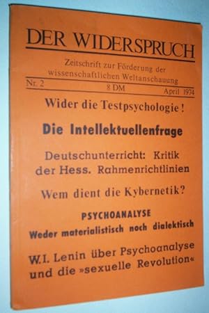 Imagen del vendedor de Der Widerspruch April 1974. a la venta por GH Mott, Bookseller