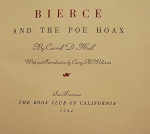 BIERCE AND THE POE HOAX
