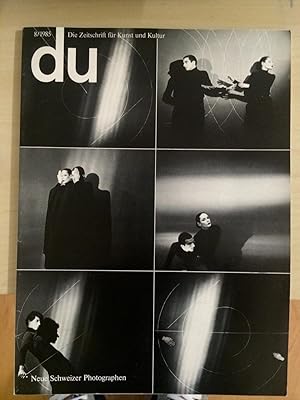 Imagen del vendedor de DU, Die Zeitschrift fr Kunst und Kultur, 8/1985 a la venta por ART...on paper - 20th Century Art Books