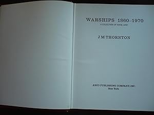 Seller image for Warships 1860-1970: A Collection of Naval Lore. for sale by J. King, Bookseller,