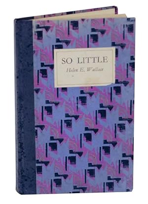 Seller image for So Little for sale by Jeff Hirsch Books, ABAA