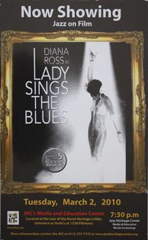 Unique poster for the film Lady Sings the Blues March 2, 2010.