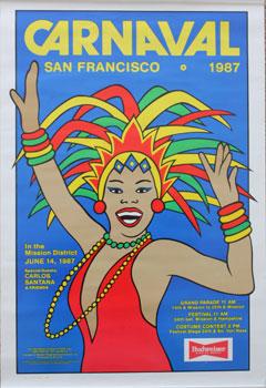 Poster for Carnaval San Francisco 1987.