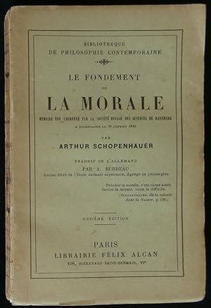 Image du vendeur pour LE FONDEMENT DE LA MORALE. mis en vente par Librairie Franck LAUNAI