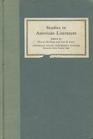 Image du vendeur pour Studies In American Literature mis en vente par Kenneth A. Himber