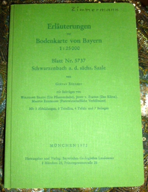 Seller image for Erluterungen zur Bodenkarte von Bayern 1 : 25 000. Blatt Nr. 5737 Schwarzenbach a.d. schs. Saale von Gustav Rckert. Mit 3 Abbildungen, 3 Tabellen, 4 Tafeln und 7 Beilagen. for sale by Antiquariat Clement