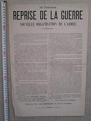 Reprise de la guerre : Nouvelle organisation de l'armée