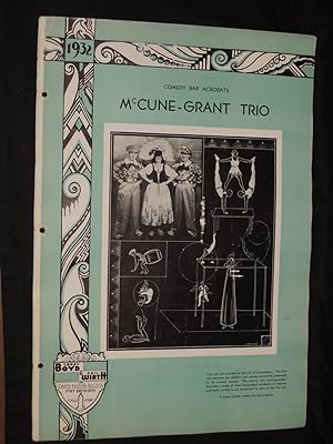 Imagen del vendedor de McCune-Grant Trio: Comedy Bar Acrobats (Poster) a la venta por Princeton Antiques Bookshop