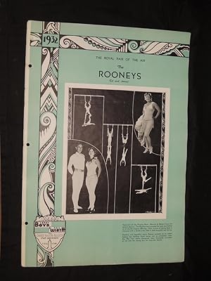 Bild des Verkufers fr The Rooneys (Ed and Jenny): The Royal Pair of the Air Acrobats (Poster) zum Verkauf von Princeton Antiques Bookshop