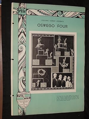 Bild des Verkufers fr Oswego Four: Cyclonic Comedy Acrobats (Poster) zum Verkauf von Princeton Antiques Bookshop