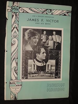Imagen del vendedor de James F. Victor and His Band: Ever A Popular Organization ACCORDIANS (Poster) a la venta por Princeton Antiques Bookshop
