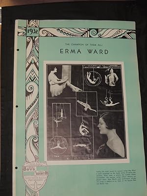 Image du vendeur pour Erma Ward: The Champion of them All! Acrobats (Poster) mis en vente par Princeton Antiques Bookshop