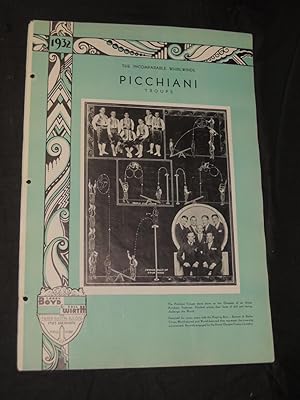 Image du vendeur pour Picchiani Troupe: The Incomparable Whirlwinds Acrobats (Poster) mis en vente par Princeton Antiques Bookshop