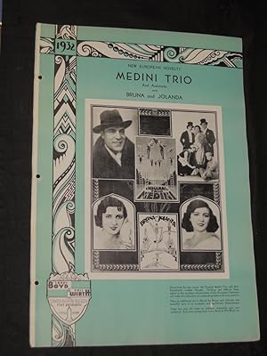 Bild des Verkufers fr Medini Trio and Assistants and Bruna and Jolanda: New European Novelty Acrobats (Poster) zum Verkauf von Princeton Antiques Bookshop