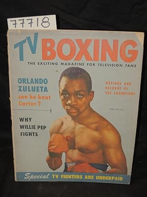 Bild des Verkufers fr Orlando Zuluete Tv Boxing The Exciting Magazine For Television Fans Volume 1 No.4 February 1954 zum Verkauf von Princeton Antiques Bookshop