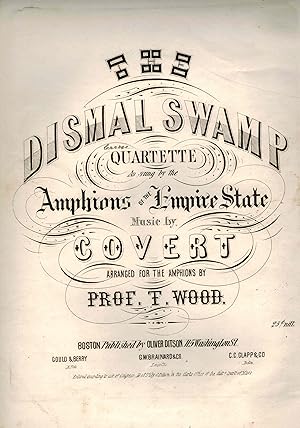 Dismal Swamp Quartette as Sung by the amphions of the Empire State - Vintage Piano Sheet Music