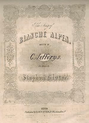 Song of Blanche Alpen - Vintage Piano Sheet Music