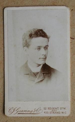 Seller image for Carte De Visite Photograph: Portrait of a Young Man. for sale by N. G. Lawrie Books