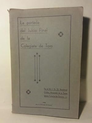 LA PORTADA DEL JUICIO FINAL DE LA COLEGIATA DE TORO.