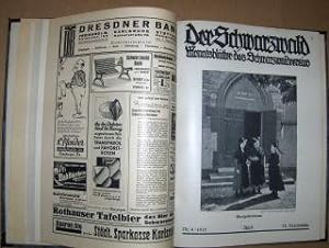 Der Schwarzwald. Monatsblätter des Schwarzwaldvereins. 72. Vereinsjahr 1935. 12 Hefte Gebunden.
