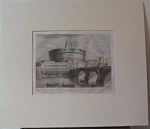 Veduta del Sepolcro di Cecilia Metella, detto Capo di Bove (copperplate engraving from Raccolta d...