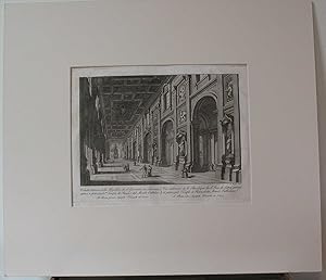 Veduta interna della Basilica di S. Giovanni in Laterano . . . (copperplate engraving from Raccol...