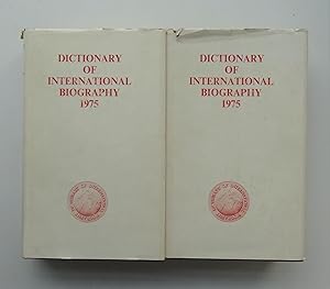 Image du vendeur pour Dictionary of International Biography. A Biographical Record of Contemporary Achievement. Volume Eleven 1975. 2 Vols. With frontispiece mis en vente par Der Buchfreund