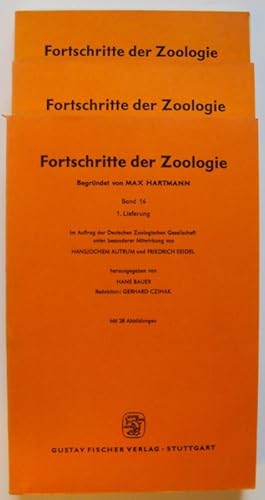 Bild des Verkufers fr Fortschritte der Zoologie. Bd. 16, 1.-3. Lieferung. 3 Bnde. Mit 88 Abb. zum Verkauf von Der Buchfreund