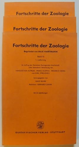 Bild des Verkufers fr Fortschritte der Zoologie. Bd. 15, 1.-3. Lieferung. 3 Bnde. Mit 64 Abb. zum Verkauf von Der Buchfreund