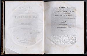 Memoires de l'Académie royale de Médecine. 2 Teile in einem Band: 1) Historique; 2) Mémoires.