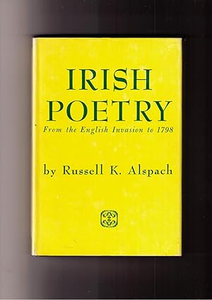 Immagine del venditore per Irish Poetry: From the English Invasion to 1798 venduto da Brillig's Books