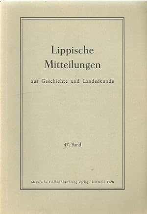 Lippische Mitteilungen aus Geschichte und Landeskunde Band 43-50