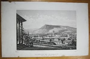 Bild des Verkufers fr Neustadt an der Haardt. Sdstliche Ansicht. Stahlstich von J. Poppel nach R. Hfle, um 1850. zum Verkauf von Antiquariat Roland Ggler