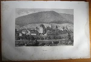 Bild des Verkufers fr Ansicht von Hirsau. Stahlstich, um 1870. zum Verkauf von Antiquariat Roland Ggler