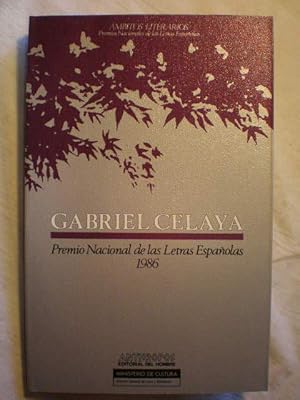 Image du vendeur pour Gabriel Celaya. Premio Nacional de las Letras Espaolas 1986 mis en vente par Librera Antonio Azorn