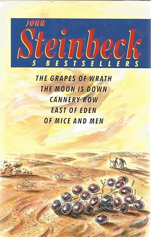 5 Bestsellers - 1. The grapes of wrath, 2. The moon is down, 3. Cannery row, 4. East of Eaden, 5....