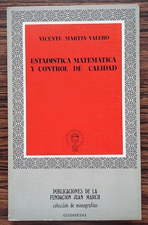 Estadistica matematica y control de calidad